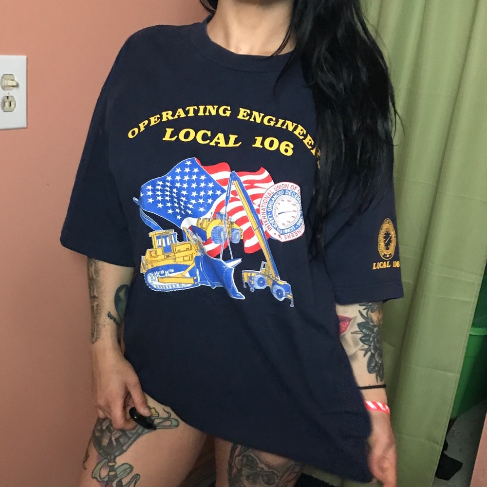 ▪️ vintage // blue LOCAL 106 graphic t-shirt ▪️